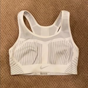 White Nike sports bra never worn